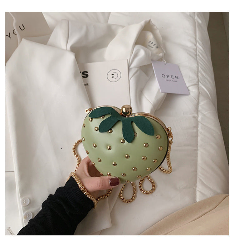 Wholesale Pu Cute Strawberry Chain Bag